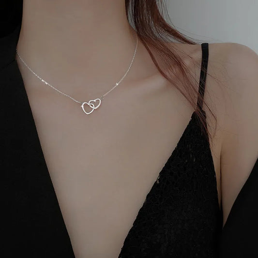 2024 Double Heart  Necklace